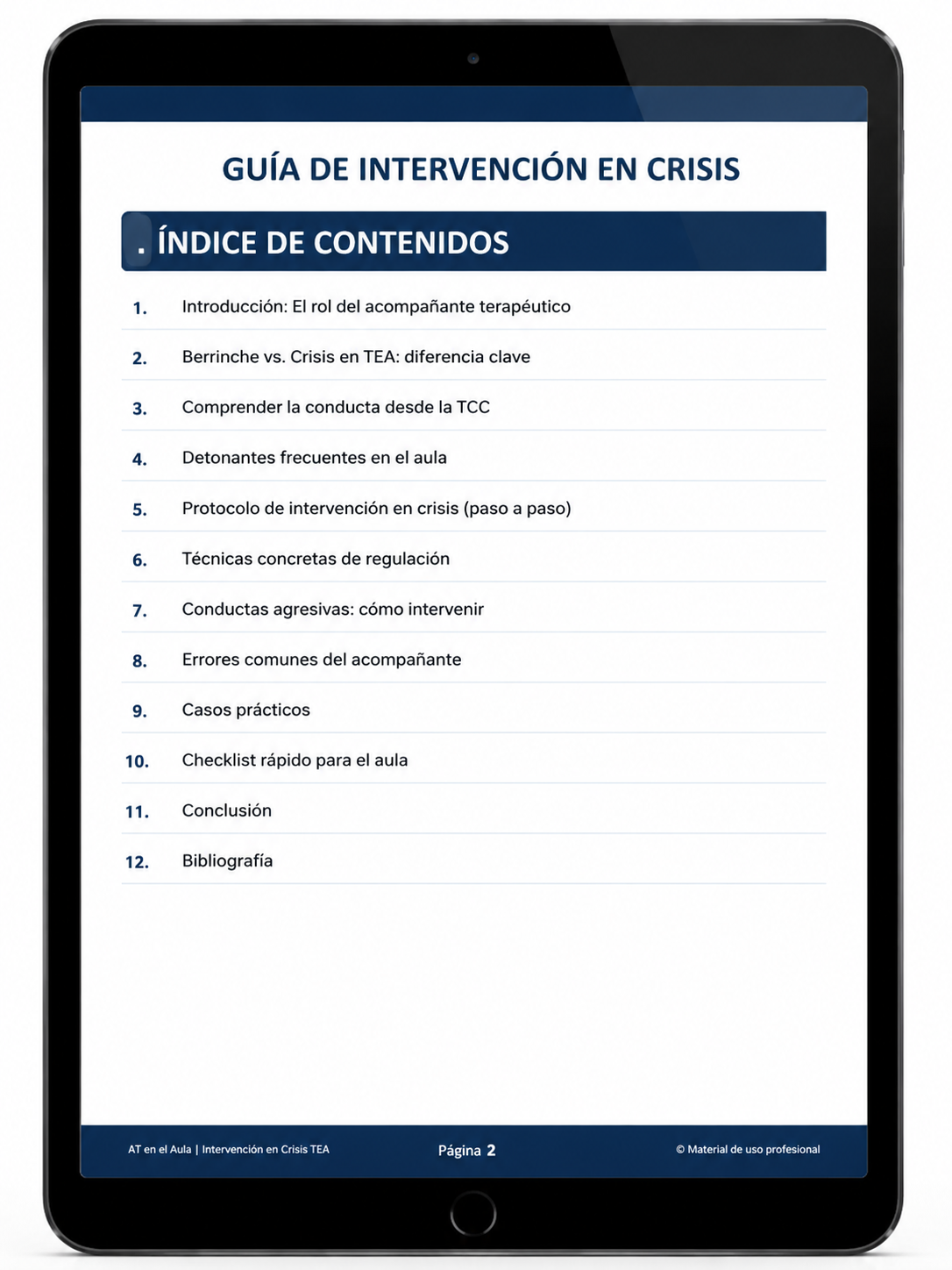 GUÍA DE INFORMES PARA A.T + GUÍA DE INTERVENCIÓN EN CRISIS TEA